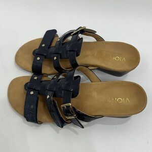 Vionic Women’s Radia Blue and Gold sandals size 8